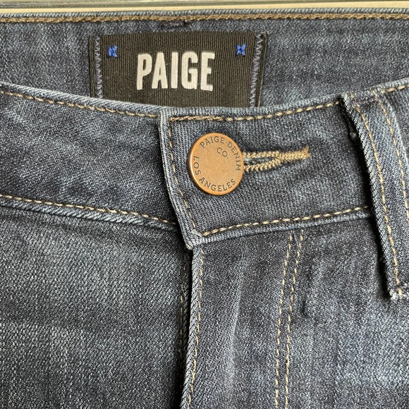 Paige Dark Wash Denim Light Weight 5 Pocket Skinny Jeans 26 - Picture 4 of 14
